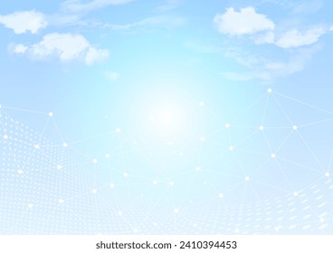 Sunny sky and network image background