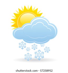 sunny snow
