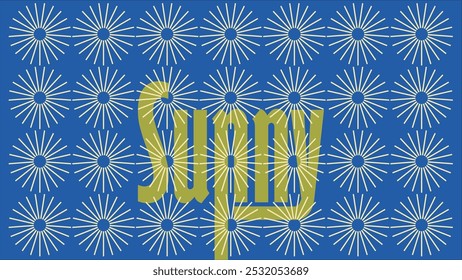 sunny stroke grid pattern vector