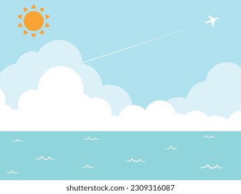 Sunny Summer Sea Background Material