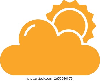 Icono de Vector soleado. Se puede utilizar para aplicaciones de impresión, móviles y de Web.