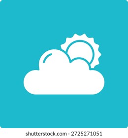Sunny vector icon. Can be used for printing, mobile and web applications.