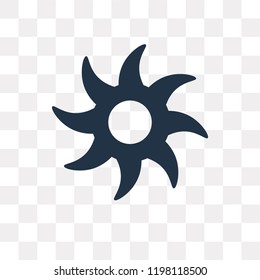 Sunny vector icon isolated on transparent background, Sunny transparency concept can be used web and mobile