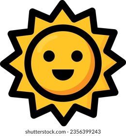 Sonnige Vektorgrafik. Sonniger Tag.