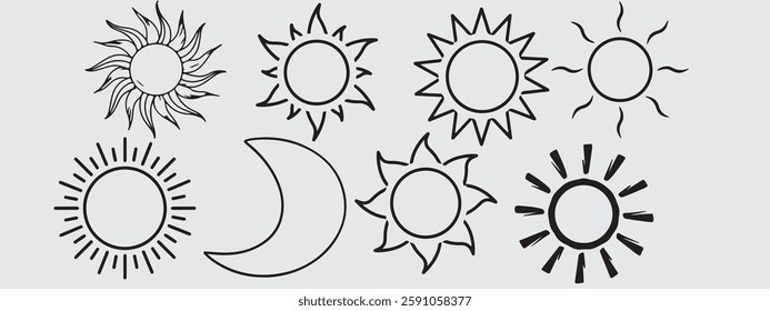 Sunny vector image to be used in web applications, mobile applications, and print media.
