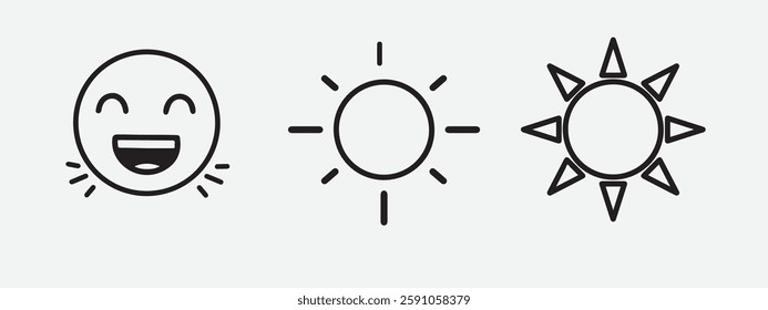 Sunny vector image to be used in web applications, mobile applications, and print media.
