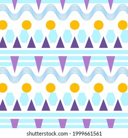 Sunny. Vector pattern in flat style