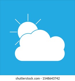 sunny weather blue artboad vector icon