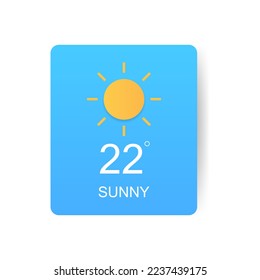Sunny weather symbol Royalty Free Stock SVG Vector