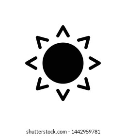 Sunny Weather Element Vector Icon Design Template