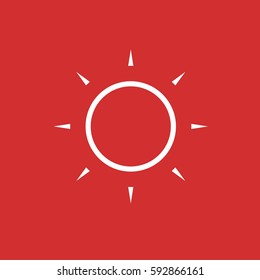 Sunny weather flat icon