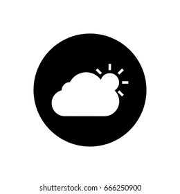 Sunny weather icon illustration isolated vector sign symbol