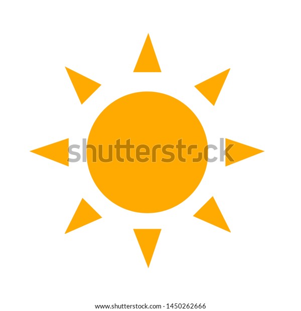 Sunny Weather Icon Logo Element Illustration Stock Vector Royalty Free