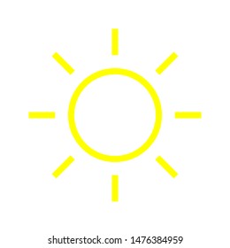 	
sunny weather icon on white background. Logo element illustration. sunny weather symbol design. colored collection. sunny weather concept. Can be used in web and mobile . simple icon