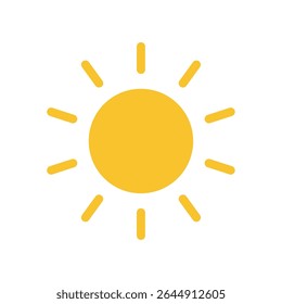 Sunny Weather Icon – Simple Sun Illustration
