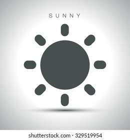 Sunny Weather icon vector