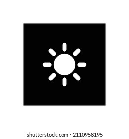 Sonniges Wettersymbol, Websymbol, Vektorgrafik