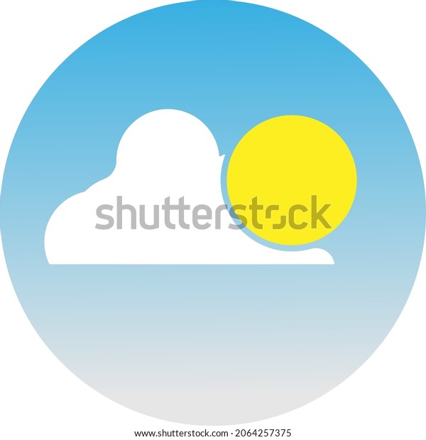 sunny weather symbol or\
icon
