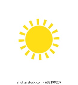 sunny, white background