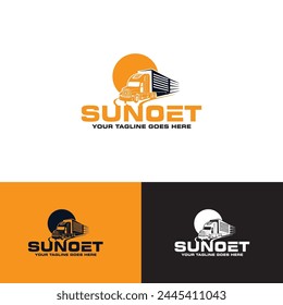 SUNOET Car express logo design. New adobe Illustrator logo design for tour.