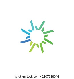 Sunpulse Icon Symbol Logo Design Vector