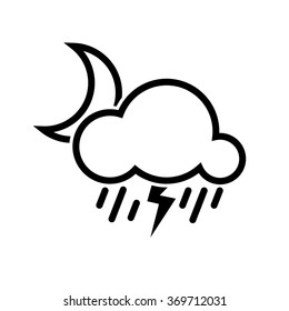 sun,rain,wind, cloud, snow, moon, lightning, storm, weather flat black icons set  