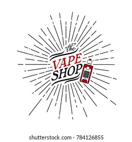 sunray burst electric cigarette personal vaporizer vector art