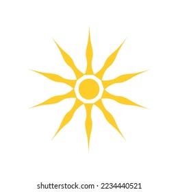 sunrays logo vector template. Sunshine logo.new year's sun.T-shirt design.modern logo.