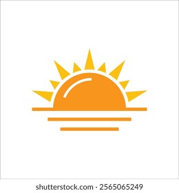 sunrice vector icon line template