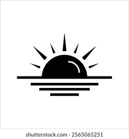 sunrice vector icon line template