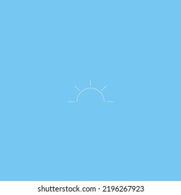 Sunrise in a clear sky