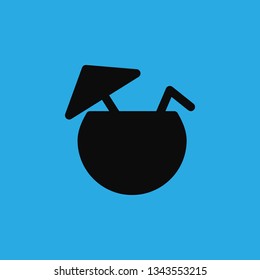 sunrise cocktail icon vector