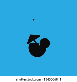 sunrise cocktail icon vector