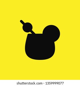 sunrise cocktail icon vector