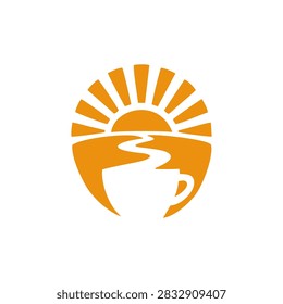 Sunrise Coffee Cup Logo,