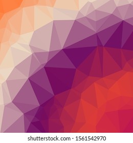 sunrise Color Abstract trianglify Generative Art background illustration