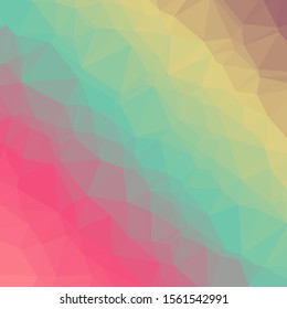 sunrise Color Abstract trianglify Generative Art background illustration