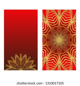 Sunrise Colorful Design With Floral Mandala Background. Vector Design. Ottoman, Arabic, Oriental, Turkish, Indian,Motif. Template For Flyer Or Invitation Card Design