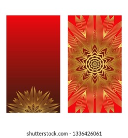 Sunrise Colorful Design With Floral Mandala Background. Vector Design. Ottoman, Arabic, Oriental, Turkish, Indian,Motif. Template For Flyer Or Invitation Card Design