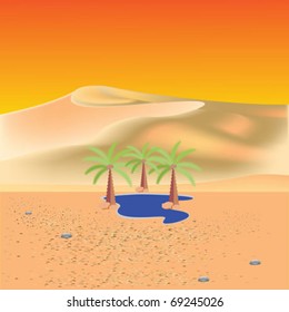 sunrise desert dunes