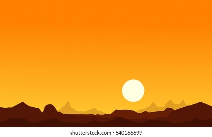At sunrise desert scenery background collection