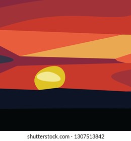 Sunrise elegant art