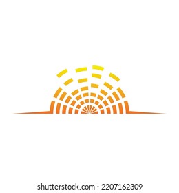 Sunrise Energy Logo Design Vector