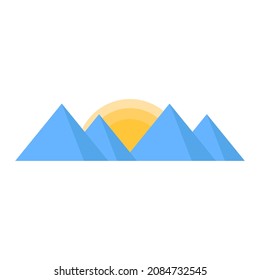 ilustración de vector de clipart plana de sunrise