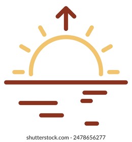 Sunrise Glow icon for web, app, infographic etc