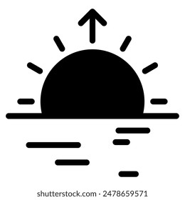 Sunrise Glow icon for web, app, infographic etc