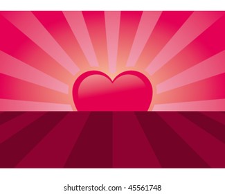 Sunrise heart