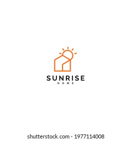 Sunrise and Home Logo Design Inspiration