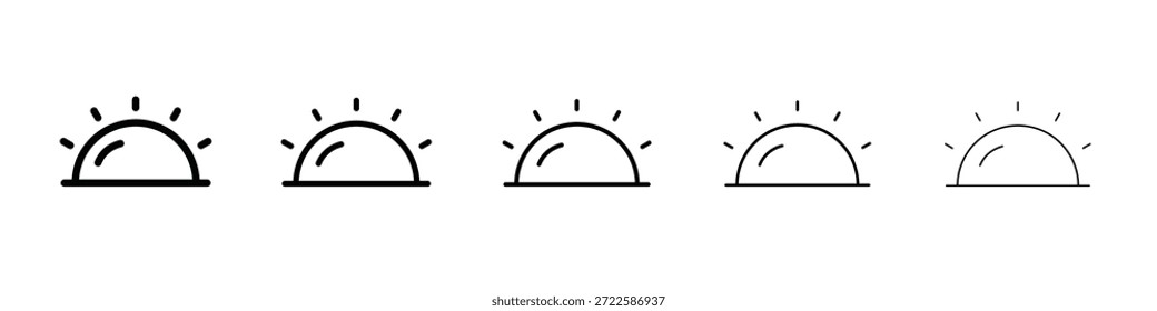 Sunrise Icon Design, Logo, App, UI. Vektorgrafik, EPS