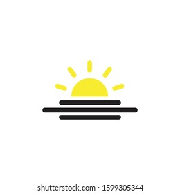 sunrise icon design. vector illustration